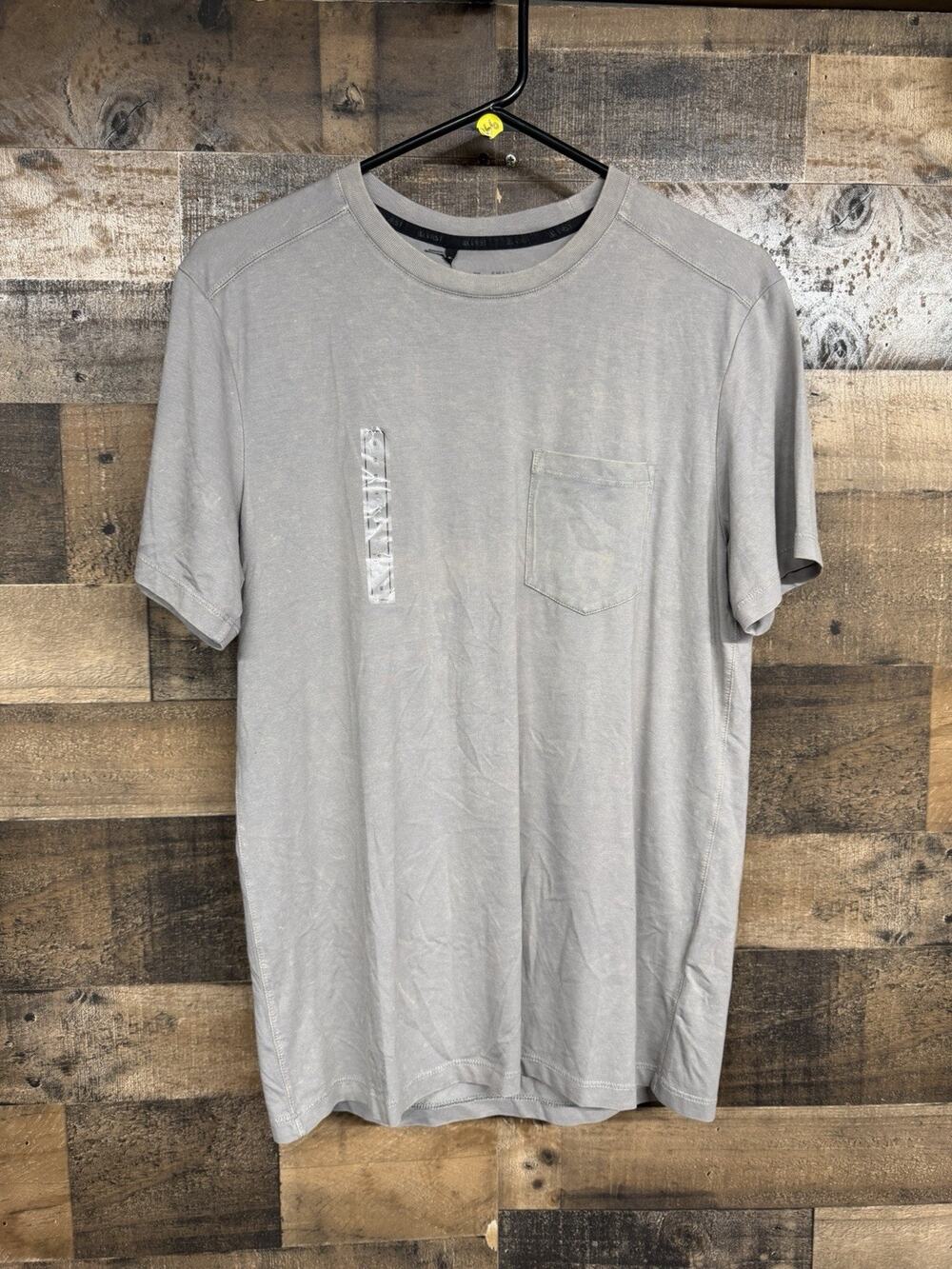 VRST Men's Size Small Essential Pocket Tee Gray Short Sleeve NWT SKU 0120